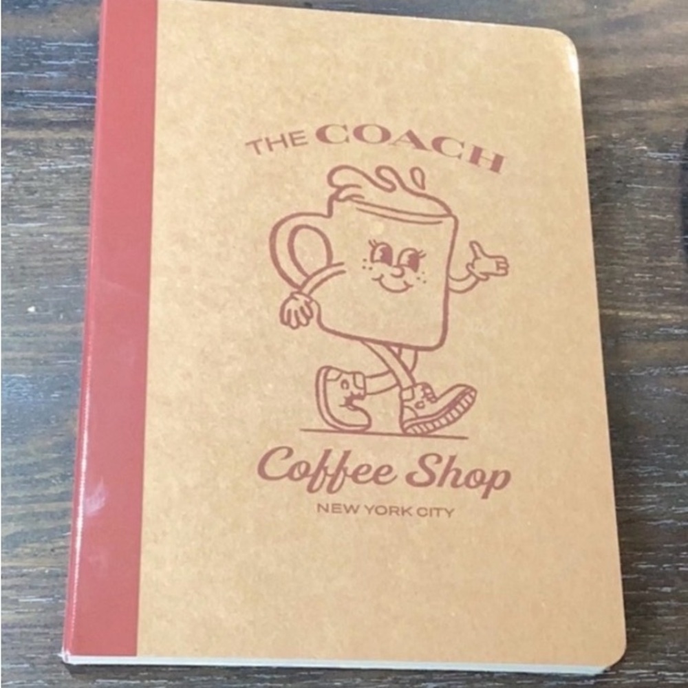 Coach Coffee Shop Notebook new sealed in plastic